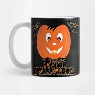 Cute Happy Halloween Pumpkin Mug